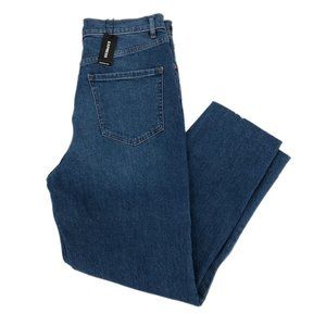 Express Blue High Rise Mom Jeans | Size 8